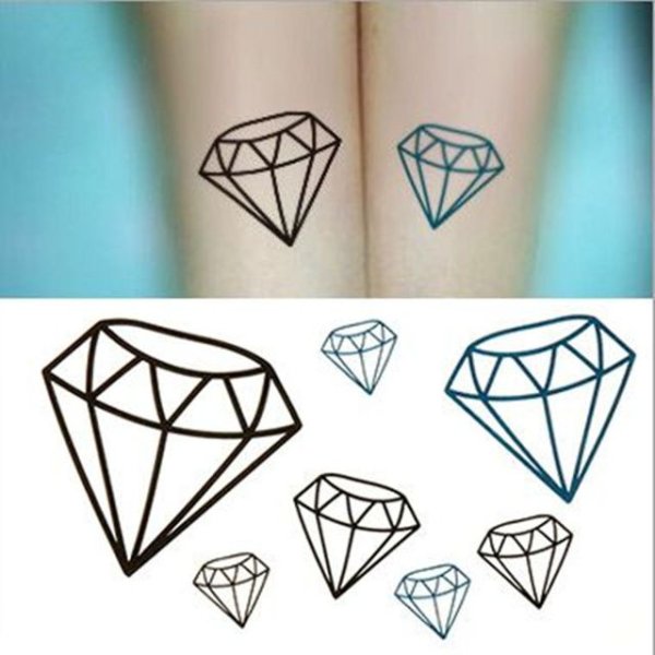 Тату бриллиант эскиз