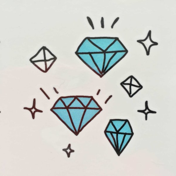 Временные тату Алмаз