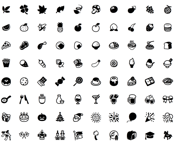 Смайлы черно белые маленькие