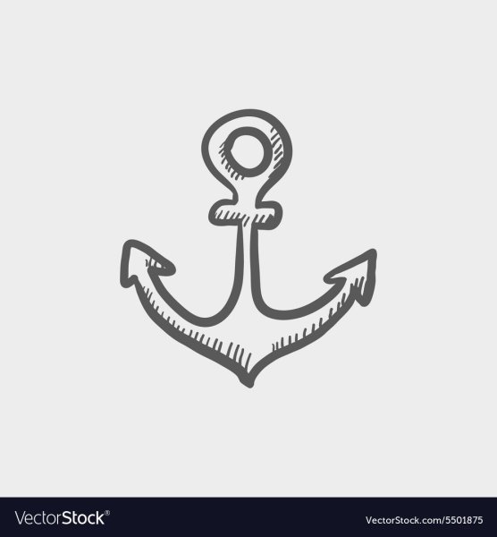 Старинный якорь эмблема