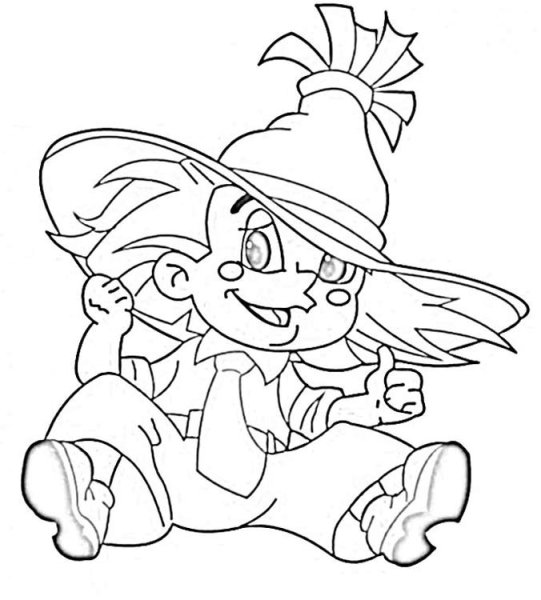 Незнайка рисунок для детей