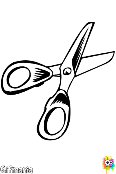 Ножницы раскраска