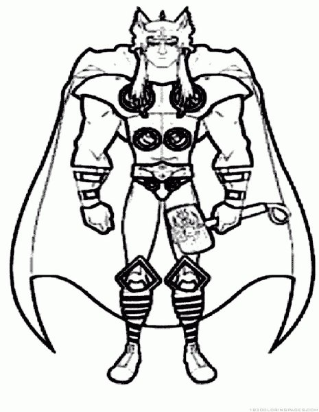 Тор рагнарёк раскраска