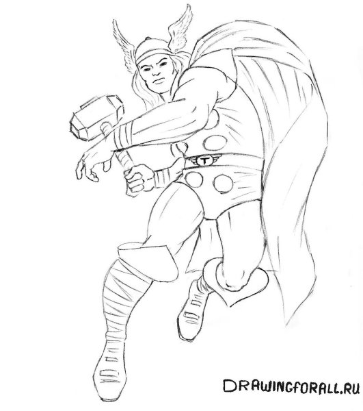 Тор РАГНАРОК Локи раскраска