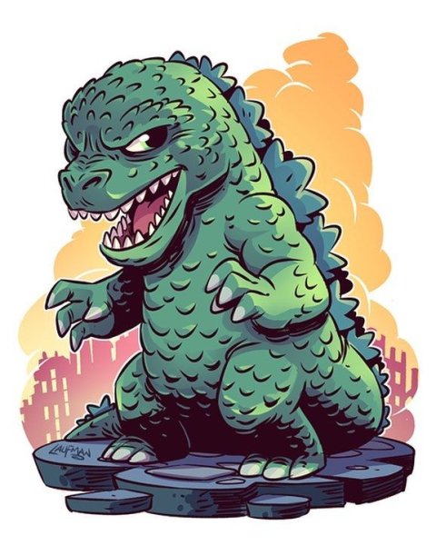 Годзилла мультяшная