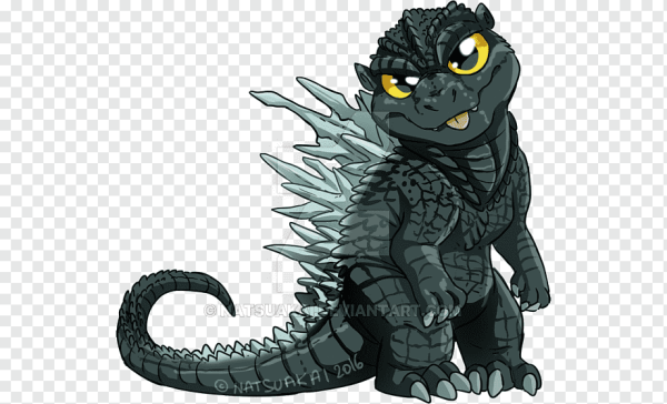 Годзилла арт Чиби