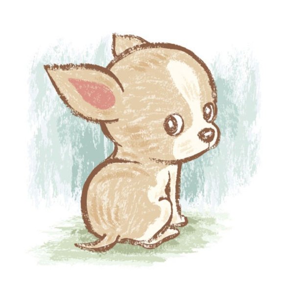 Милые собачки для срисовки легкие