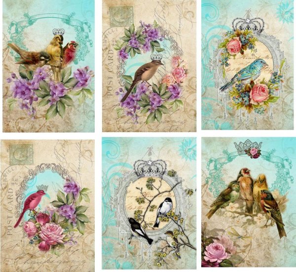 Винтажные дети для декупажа