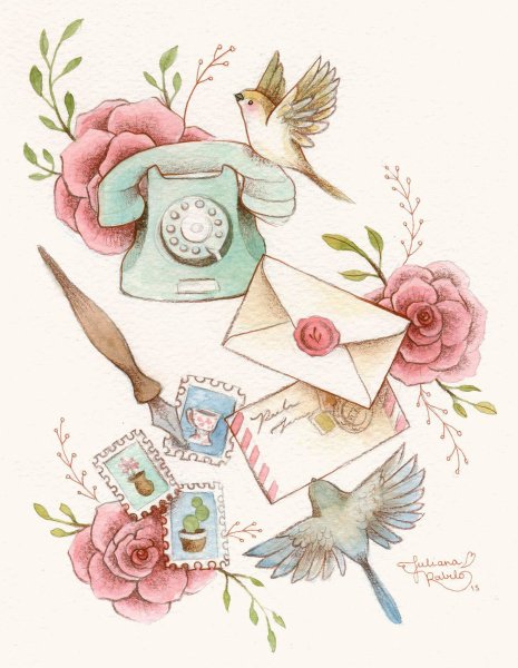 Винтажные изображения птицы