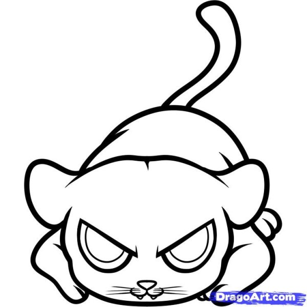 Рисунки для срисовки Пума