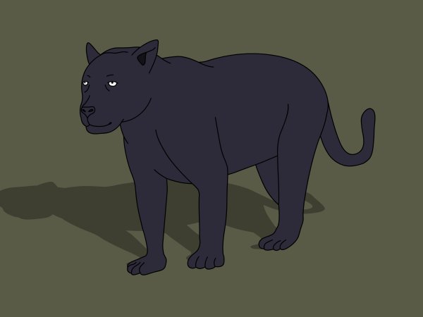 Пантера раскраска для детей