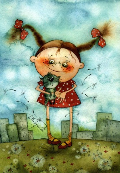 Мультяшные девочки лето