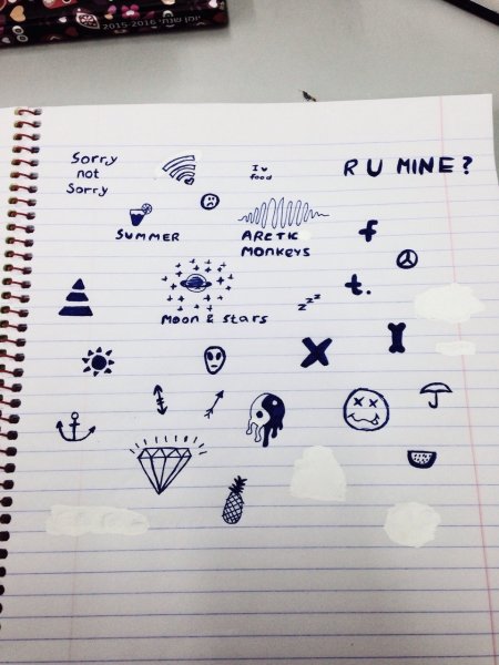 Маленькие зарисовки в тетради красиво