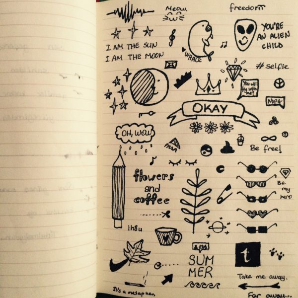 Маленькие зарисовки в тетради