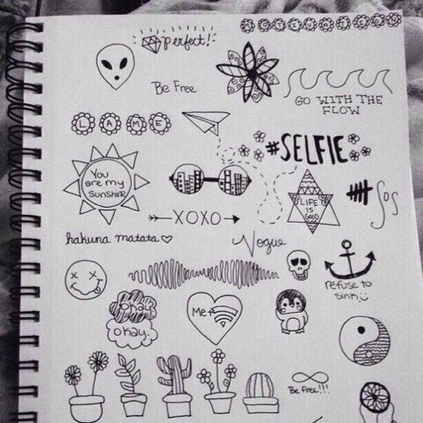 Маленькие рисуночки ручкой