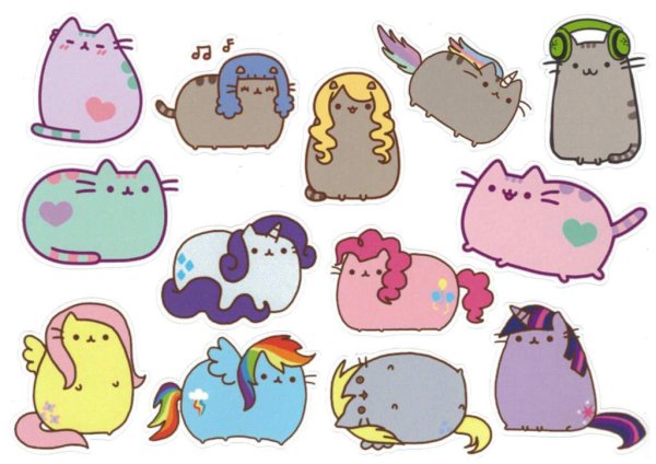 Няшные наклейки