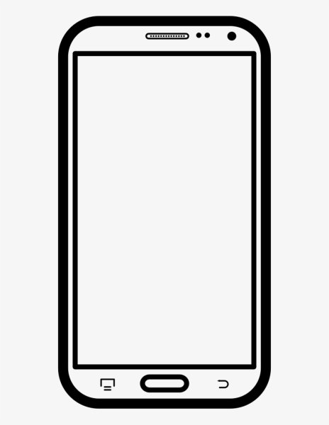 Нарисованный смартфон