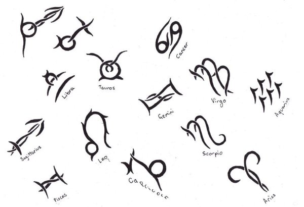 Маленькие знаки для тату