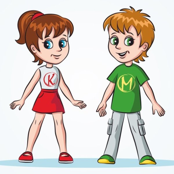 Изображение мальчика и девочки