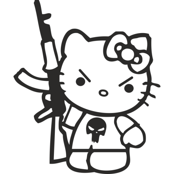 Хелло Китти с автоматом