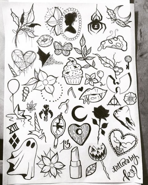 Маленькие рисуночки ручкой