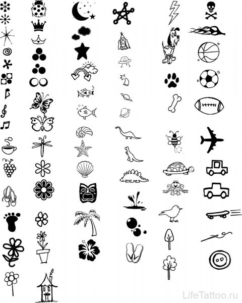 Маленькие картиночки для наклеек