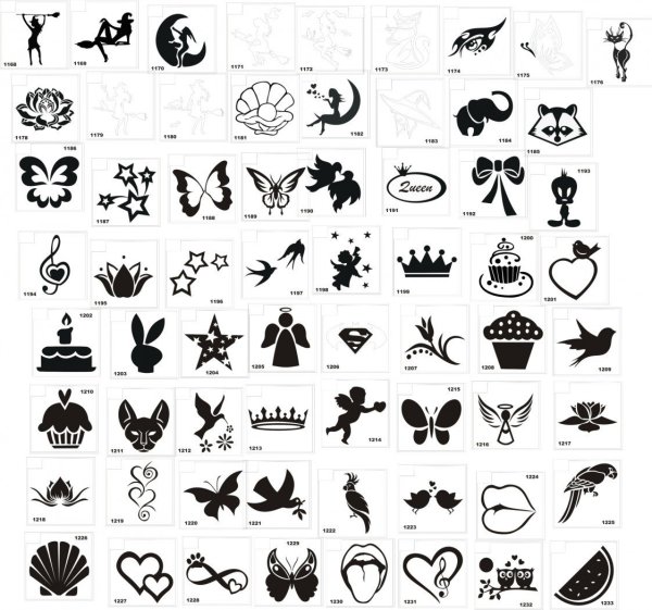 Много маленьких рисунков