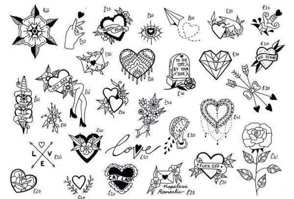 Наклейки черно белые маленькие