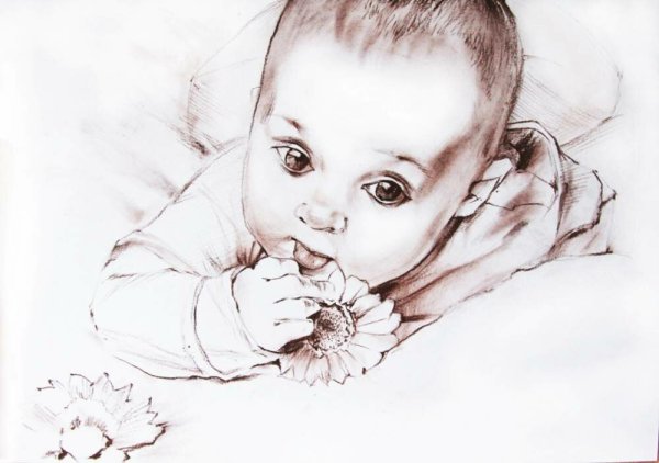 Младенец рисунок