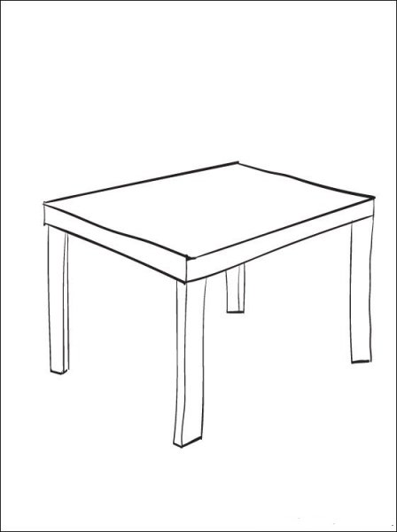 Стол раскраска для детей