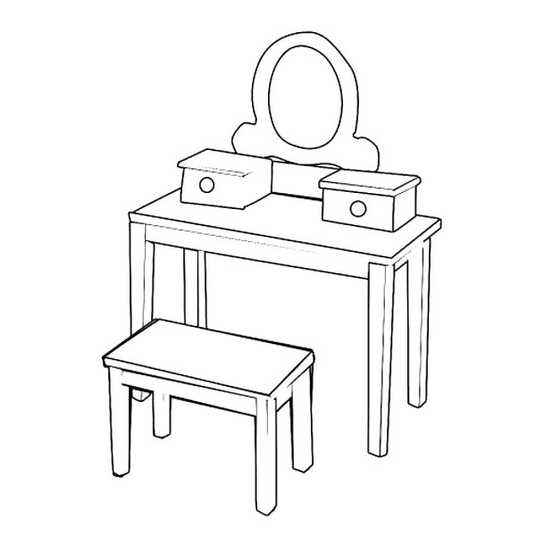 Как нарисовать стол поэтапно