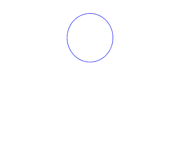 Нарисовать маленький круг