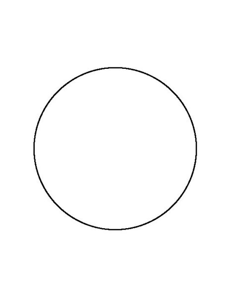 Круг трафарет для вырезания