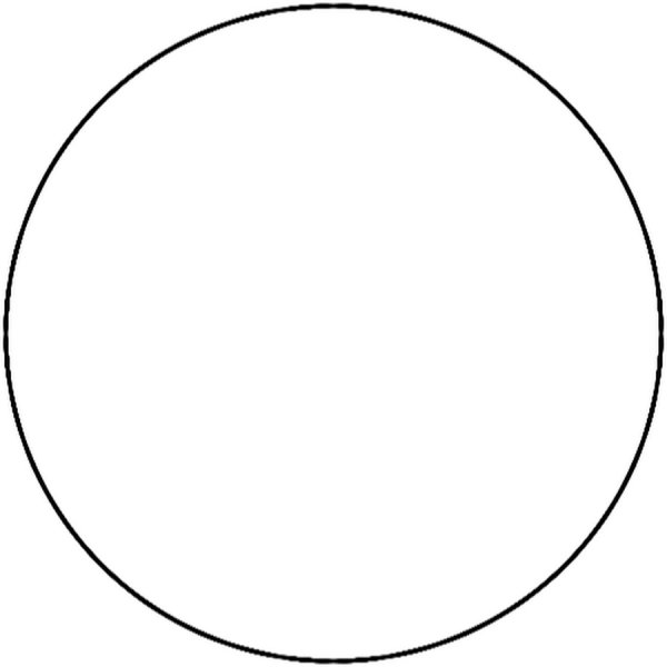 Геометрическая фигура круг раскраска