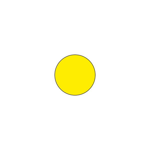 Маленький желтый круг