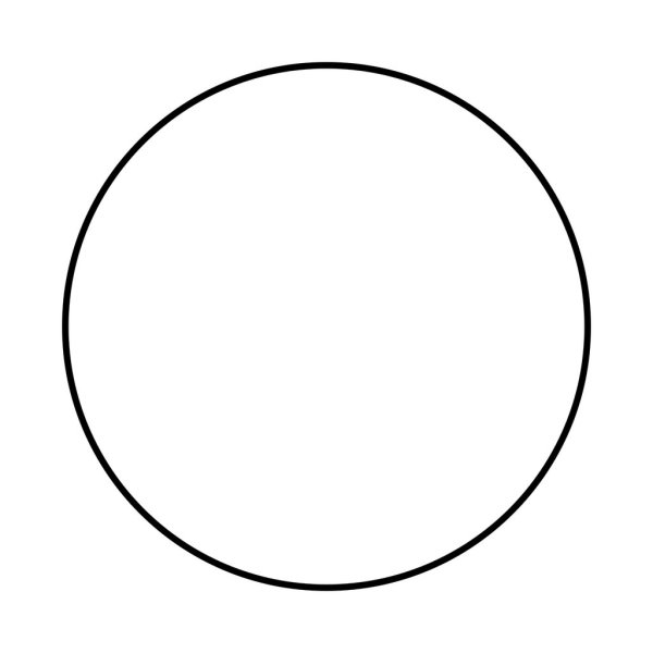 Круг нарисованный карандашом