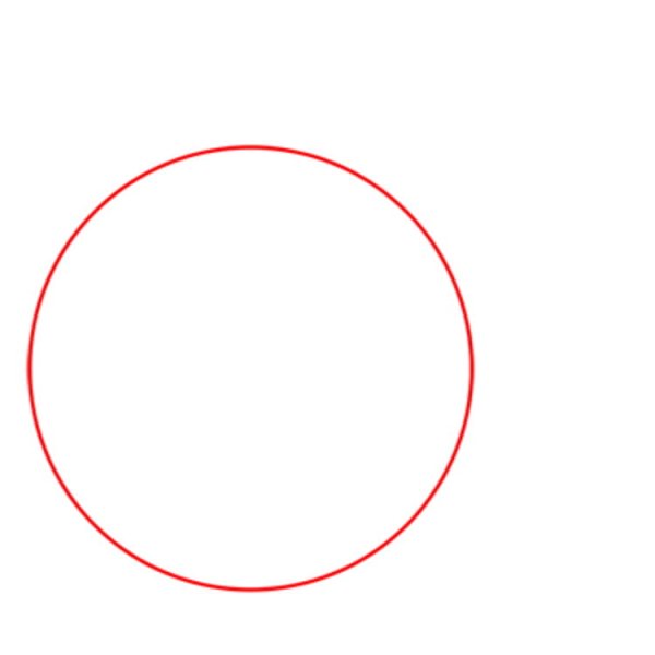 Круг простым карандашом