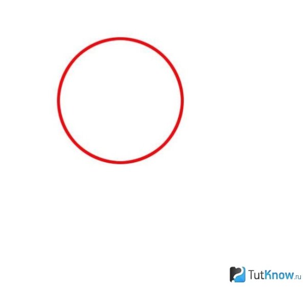 Круг нарисованный карандашом