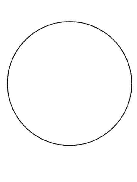 Фигура круг раскраска