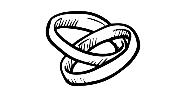 Векторные обручальные кольца
