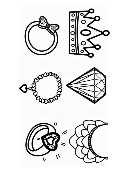 Раскраска украшения