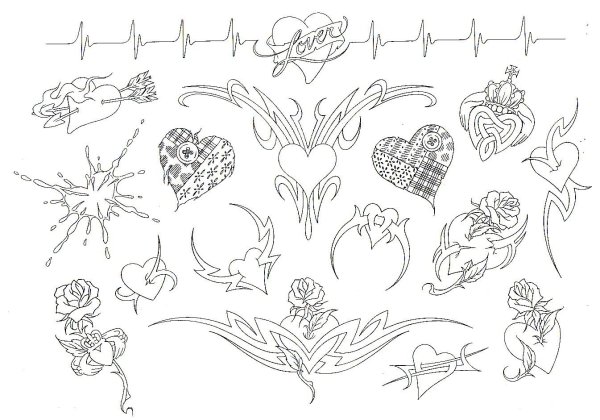 Контурные Татуировки для девушек