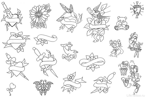 Эскизы маленьких тату