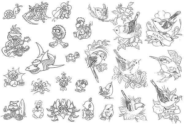 Контурные Татуировки