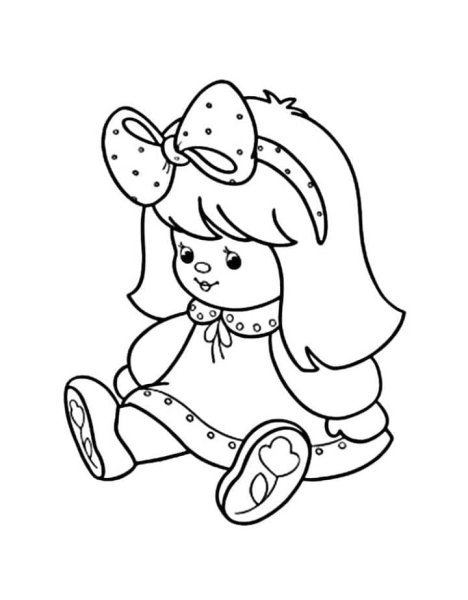 Раскраска кукла