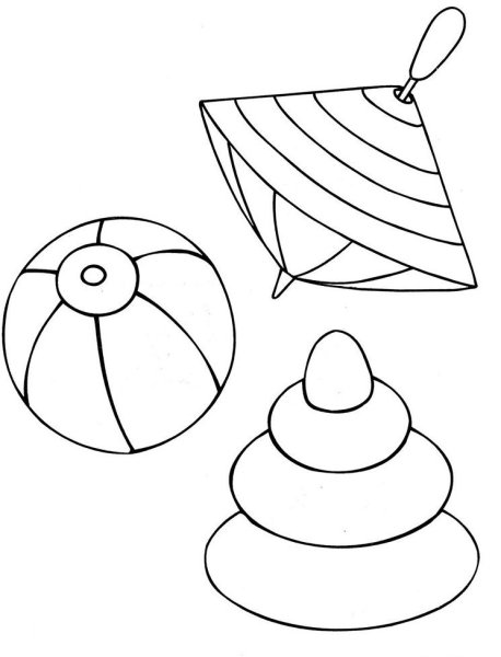 Игрушки раскраски для детей