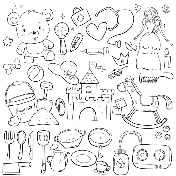 Детские игрушки Наброски