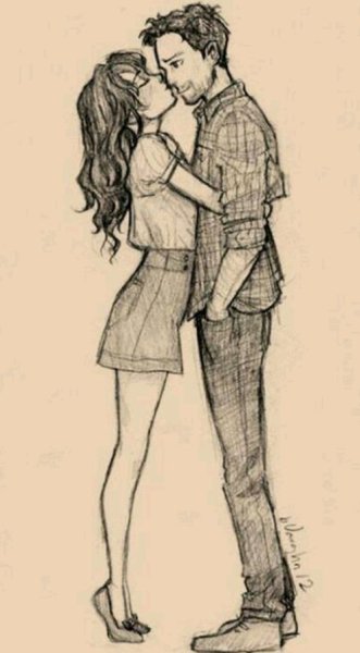 Рисунки для срисовки любовь