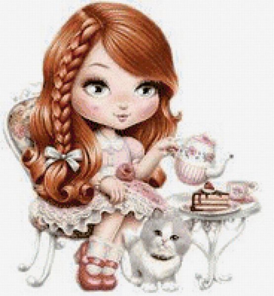 Красивые мультяшные девочки