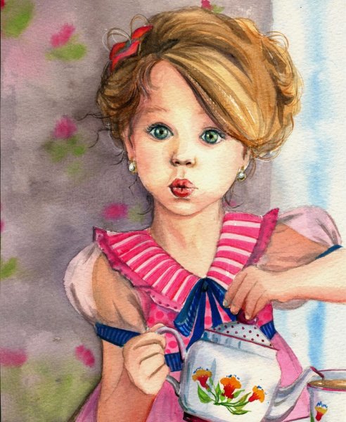 Шляпка Винтажная детская